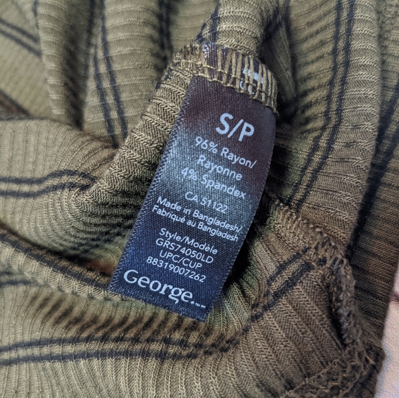 George striped olive tunic S - Picture 9 of 11
